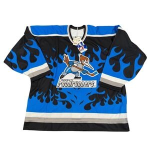 90s Phoenix Roadrunners Bauer Hockey Jersey Mens 56 Flame IHL Authentic NWT